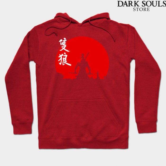 The One Armed Wolf Hoodie Red / S