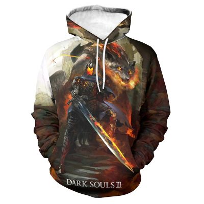 Dark Souls 3d Print Men Sweatshirt Oversized Pullovers Autumn Fashion Casual Spring Long Sleeve Tops Hoodie 3 - Dark Souls Store