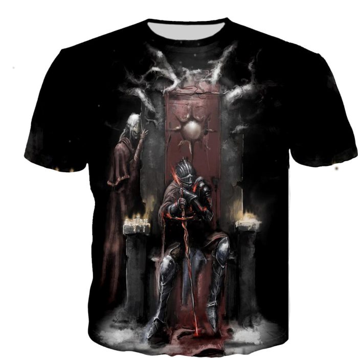 Dark Souls T Shirt Men women 3D Printed T shirts Casual Harajuku Style Tshirt Streetwear Tops 5 - Dark Souls Store