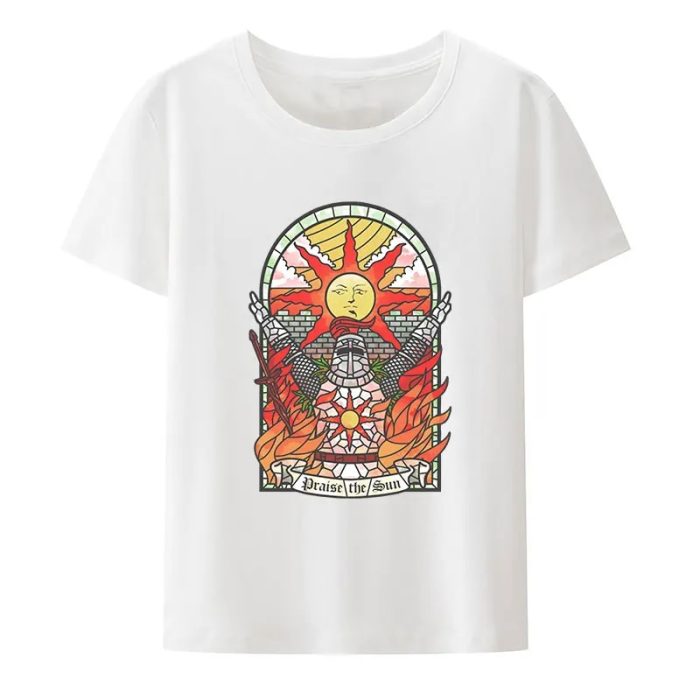 Dark Souls Church of The Sun Modal T Shirt Funny Suns Out Guns Out Fashion - Dark Souls Store