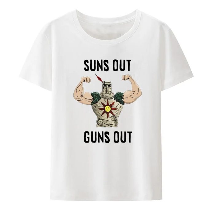 Dark Souls1 Church of The Sun Modal T Shirt Funny Suns Out Guns Out Fashion - Dark Souls Store