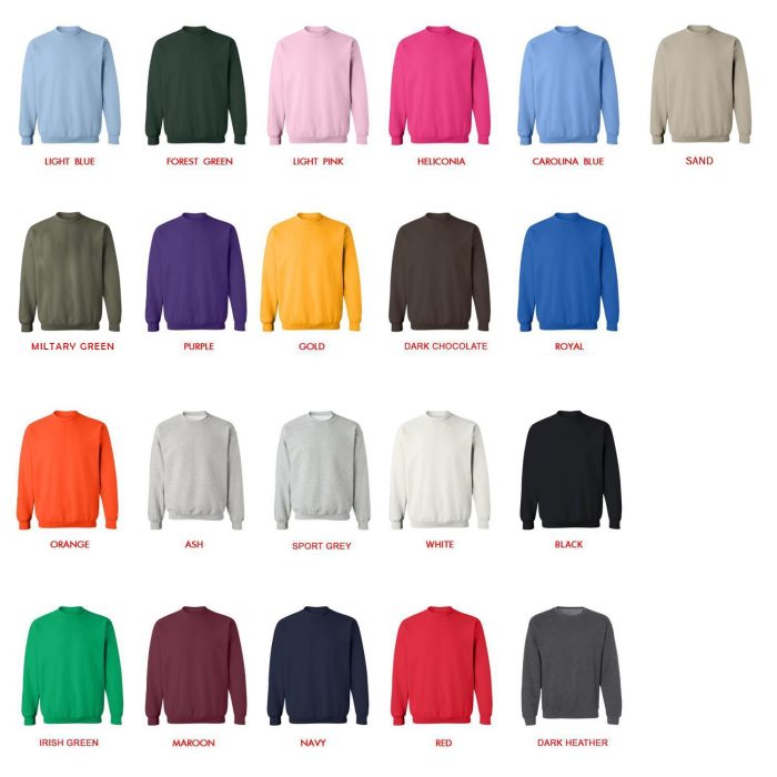 sweatshirt color chart - Dark Souls Store